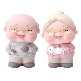 Mô Hình Ông Bà Lão Siêu Dễ Thương, Hàng Đẹp Loại 1 | Dùng Trang Trí Tiểu Cảnh, Quà Tặng, Trang Trí Bàn Làm Việc Decor Phòng Trang Trí Nhà