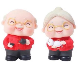 Mô Hình Ông Bà Lão Siêu Dễ Thương, Hàng Đẹp Loại 1 | Dùng Trang Trí Tiểu Cảnh, Quà Tặng, Trang Trí Bàn Làm Việc Decor Phòng Trang Trí Nhà