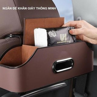 Hộp Đựng Đồ Sau Ghế Ô Tô Lưu Trữ Đồ Đạc Chất Liệu Nhựa ABS Cao Cấp Chống Xốc Chống Xước
