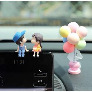 Mô hình cặp đôi bé trai bé gái trang trí xe hơi - Búp bê tình nhân trang trí nội thất xe hơi