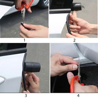 Nẹp Viền Cửa Chữ U Lõi Thép - Gioăng Cao Su Chữ U Chống Rung Chống Ồn Chống Va Đập Cao Cấp 5 Màu