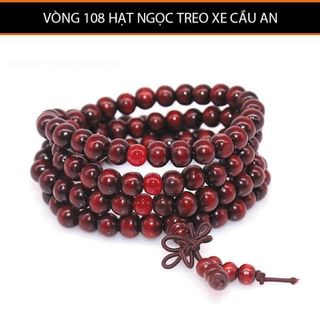 Vòng 108 hạt ngọc treo xe cầu an
