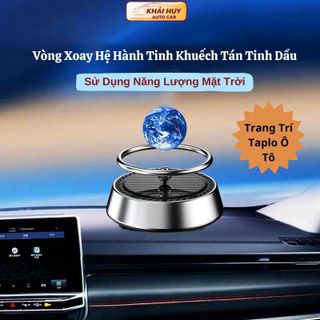 Vòng Xoay Hệ Hành Tinh Khuếch Tán Tinh Dầu Sử Dụng Năng Lượng Mặt Trời Trang Trí Ô Tô