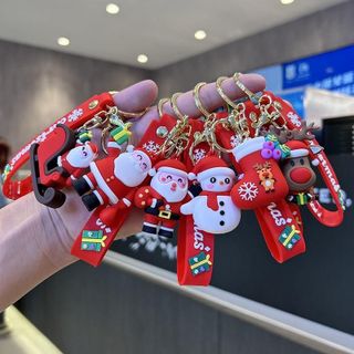 Móc Khóa Giáng Sinh Phụ Kiện Treo Chìa Khóa Ô Tô Xe Máy Ba Lô Túi Sách Móc Chìa Khoá Hoa Móc Khoá Women Nữ