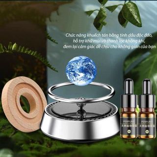 Vòng Xoay Hệ Hành Tinh Khuếch Tán Tinh Dầu Sử Dụng Năng Lượng Mặt Trời Trang Trí Ô Tô