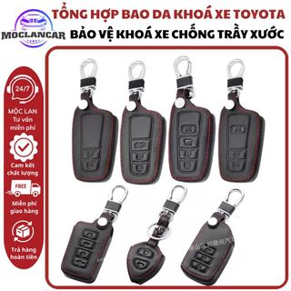 (Tổng Hợp) Bao Da Chìa Khoá Dành Cho Xe TO.YO.TA Bảo Vệ Khoá Xe Chống Trầy Xước