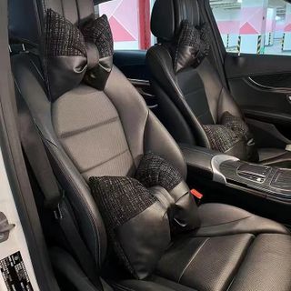 Gối Tựa Cổ,Tựa Lưng Hình Nơ Dạ Chuyên Dành Cho Xe Hơi,Văn Phòng Siêu Mềm Chống Đau Mỏi khaihuyauto