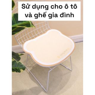 Bộ Lót Ghế 3D Tản Nhiệt Và Gối Gấu Nâu Trang Trí Bảo Vệ Ghế Nguyên Bản Phù Hợp Với Ghế ÔTô Văn Phòng