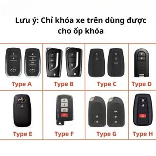 Ốp Khóa Kim Loại Dành Cho Xe Toyota Cross Vios Innova Altis Camry 3 Nút, 4 Nút - Raiz Veloz - Rush Wigo Và Fortuner