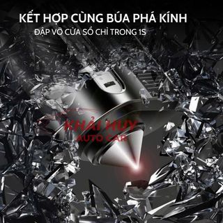 Bảng Số Điện Thoại 3IN1 Kiêm Búa Phá, Dụng Cụ Cắt Dây Đai An Toàn Bằng Kim Loại Có Đèn LED Dạ Quang