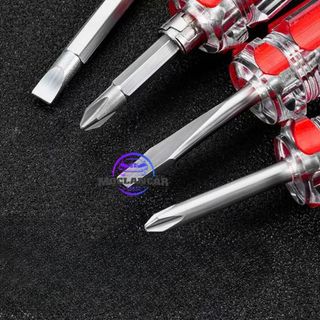 Tua Vít Ngắn Mini 2 Trong 1, Tua Vít 2 Đầu Tháo Rời & Loại Cố Định, Dụng Cụ Sửa Chữa Nhỏ Gọn