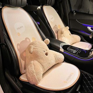 Bộ Lót Ghế 3D Tản Nhiệt Và Gối Gấu Nâu Trang Trí Bảo Vệ Ghế Nguyên Bản Phù Hợp Với Ghế ÔTô Văn Phòng
