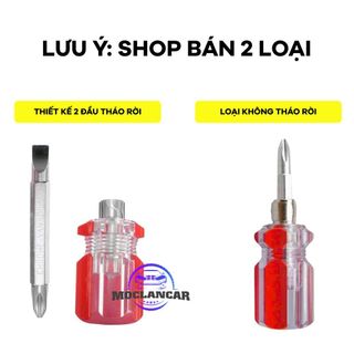 Tua Vít Ngắn Mini 2 Trong 1, Tua Vít 2 Đầu Tháo Rời & Loại Cố Định, Dụng Cụ Sửa Chữa Nhỏ Gọn