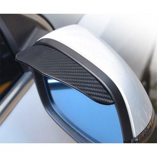 Bộ 2 miếng vè che mưa vân carbon dán gương ô tô,an toàn khi di chuyển dưới mưa chống bám nước khaihuyauto