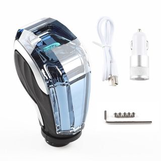 Tay Nắm Cần Số Pha Lê Có Nút Bấm Led RGB - Đẳng Cấp Vượt Trội - Có Logo Riêng - Kính 5D-Có Nẫy Mặt Sau
