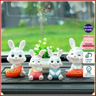 Thỏ Happy&Lucky.Trang trí taplo vô cùng đáng yêu-Gia đình thỏ