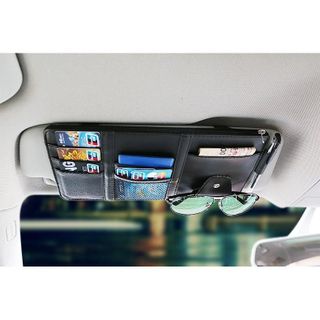 Ví Đựng Giấy Tờ Ô Tô Ví Đựng Thẻ Xe Kẹp Kính Ô Tô Túi Da Gắn Kính Chắn Gió Xe Phụ Kiện Nhung Nam