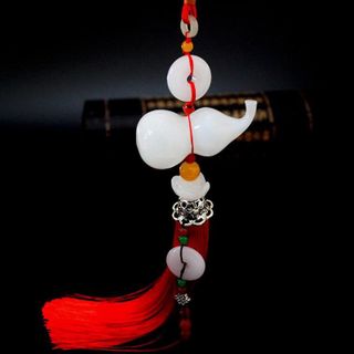 Khánh ngọc hồ lô treo xe-trang trí gương xe