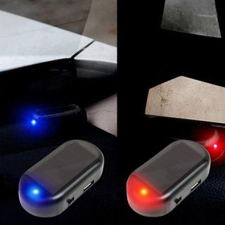 Đèn LED Báo Động 12V Cổng USB Không Dây Sử Dụng Năng Lượng Mặt Trời Chống Trộm Tiện Dụng Cho Xe Hơi