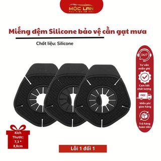 Miếng đệm Silicone bảo vệ cần gạt mưa khỏi lá rơi, mảnh vụn, nước mưa, ngăn ngừa bị tắc nghẽn do lá, bụi bẩn (bộ 2 cái) Cao Su Phụ Kiện Phụ Tùng