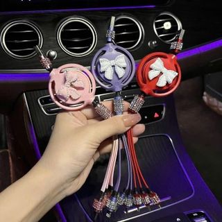 Bộ Dây Cáp Sạc Đính Đá 3 Trong 1 Đa Năng USB, Type-c, Lining Sạc Nhanh, Tiện Dụng Khi Đi Xe & Du Lịch