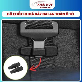 [BỘ 2] Chốt Khóa Dây An Toàn Ô Tô Tự Động Bằng Nhựa ABS – Miếng Giữ Đai An Toàn Xe Hơi – Dán 3M Chắc Chắn KHAIHUYAUTOCAR