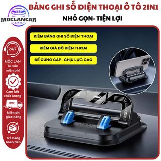 Giá Đỡ Điện Thoại Kiêm Bảng Ghi Số Điện Thoại H7S Hít Chân Không Xoay 360 Độ Gấp Gọn Tiện Lợi