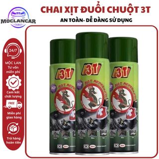Chai Xịt Phủ Chống Chuột Xe Ô Tô 3T Đuổi Chuột Khỏi Khoang Động Cơ - An Toàn Khi Sử Dụng