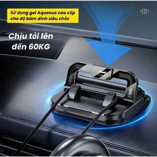 Giá Đỡ Điện Thoại Kiêm Bảng Ghi Số Điện Thoại H7S Hít Chân Không Xoay 360 Độ Gấp Gọn Tiện Lợi