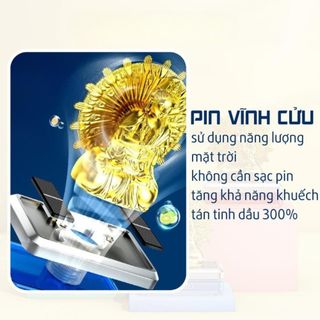 Máy Khuếch Tán Tinh Dầu Xe Hơi CARLOX Kiêm Tượng Phật Quan Thế Âm Nghìn Tay Xoay 360 Độ Bằng Năng Lượng Mặt Trời khaihuy