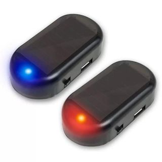 Đèn LED Báo Động 12V Cổng USB Không Dây Sử Dụng Năng Lượng Mặt Trời Chống Trộm Tiện Dụng Cho Xe Hơi