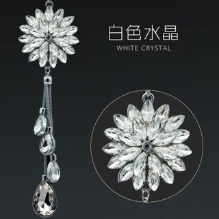Trang trí gương ô tô-khánh treo gương hình hoa cúc đuôi giọt nước