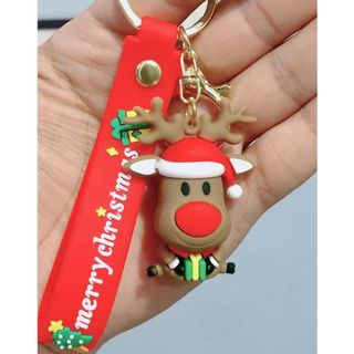 Móc Khóa Noel 3D Phụ Kiện treo chìa khóa ô tô xe máy ba lô túi xách