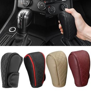 Vỏ Bọc Tay Nắm Cần Số Xe Hơi Bằng Da Pu Chống Trượt & Mài Mòn Thông Dụng