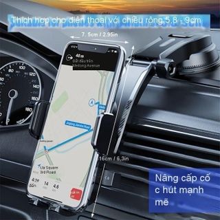 Giá Đỡ Điện Thoại cho Ô Tô, Mẫu mới Khóa Tự Động - Kẹp Điện Thoại Trên Ô Tô Đế Hút Nano Chắc Chắn Khải Huy Auto Car