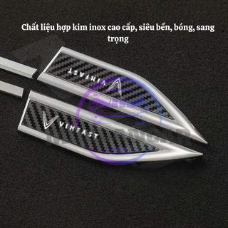Bộ 2 Mang Cá VINFAST Kiểu Dáng Thể Thao Trang Trí Xe Hơi Cao Cấp, Bảo Vệ Cửa Xe Ô Tô-Mộc Lan Car