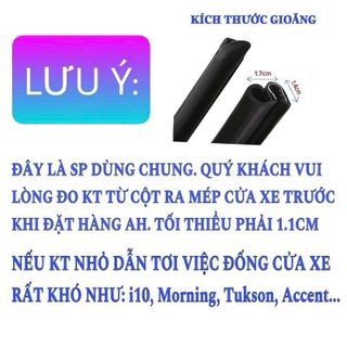 Mộc Lan Bộ 2 Gioăng Cột B Lõi Thép Cách Âm Chống Ồn Dài 80cm Cho Mọi Loại Xe Sedan Hatback SUV Đời Cũ Giảm Bụi Hiệu Quả