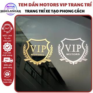 Miếng Dán Trang Trí Kính ô Tô Bông Lúa Vip-Motors Chất Liệu Nhôm Cao Cấp