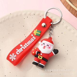 Móc Khóa Noel 3D Phụ Kiện treo chìa khóa ô tô xe máy ba lô túi xách