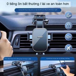 Giá Đỡ Điện Thoại cho Ô Tô, Mẫu mới Khóa Tự Động - Kẹp Điện Thoại Trên Ô Tô Đế Hút Nano Chắc Chắn Khải Huy Auto Car