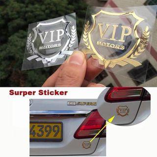 Miếng Dán Trang Trí Kính ô Tô Bông Lúa Vip-Motors Chất Liệu Nhôm Cao Cấp