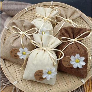 (BÁN SỈ) Túi Vải Đựng Hoa Thơm Làm Quà Tặng - Túi Thơm Khử Mùi Treo Phòng, Tủ Quần Áo, Xe Hơi