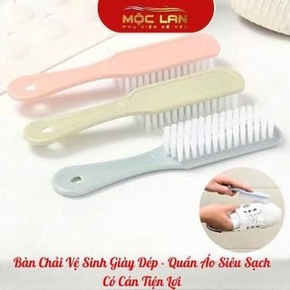 Bàn Chải Chà Giày - Giặt Quần Áo Siêu Sạch Có Cán Dài Móc Treo Tiện Lợi Chiều Dài 17CM