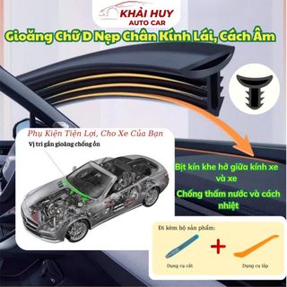 Gioăng Chữ T Nẹp Chân Kính Lái, Cách Âm, Chống Bụi Hiệu Quả Dài 1.6M Khải Huy Auto