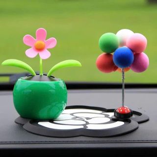 Set Mèo Thần Tài Chậu Hoa Lắc Lư Lắc Lư Sử Dụng Năng Lượng Mặt Trời Trang Trí Taplo Ô Tô Nội Thất Nội Thất