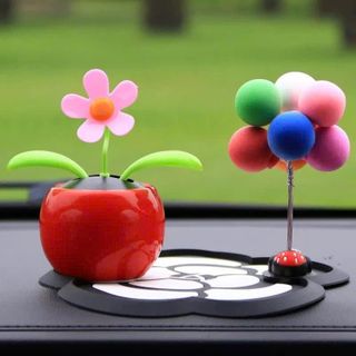 Set Mèo Thần Tài Chậu Hoa Lắc Lư Lắc Lư Sử Dụng Năng Lượng Mặt Trời Trang Trí Taplo Ô Tô Nội Thất Nội Thất