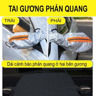 Tấm Che Nắng Kính Lái Ô Tô 4 Lớp Tráng Bạc Cao Cấp Dành Cho Xe VINFAST VF3 - Chống nắng mưa, bụi bẩn, bảo vệ xe an toàn