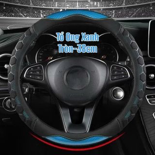 (2 Mẫu BVL) Bọc Vô Lăng Ô Tô Da Carbon 3D Nổi Vân Tổ Ong + Móng Rồng Cao Cấp 38cm - L26 Mộc Lan Car Cacbon