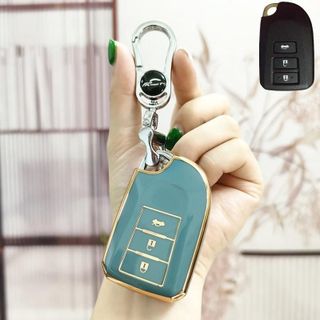 Ốp Chìa Khoá Dành Cho Xe Toyota Vios Vios Yaris 3 Nút 2015-2022 Bọc Khoá Xe Vios Bảo Vệ Khoá Xe Chống Trầy Xước