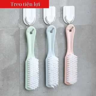 Bàn Chải Chà Giày - Giặt Quần Áo Siêu Sạch Có Cán Dài Móc Treo Tiện Lợi Chiều Dài 17CM